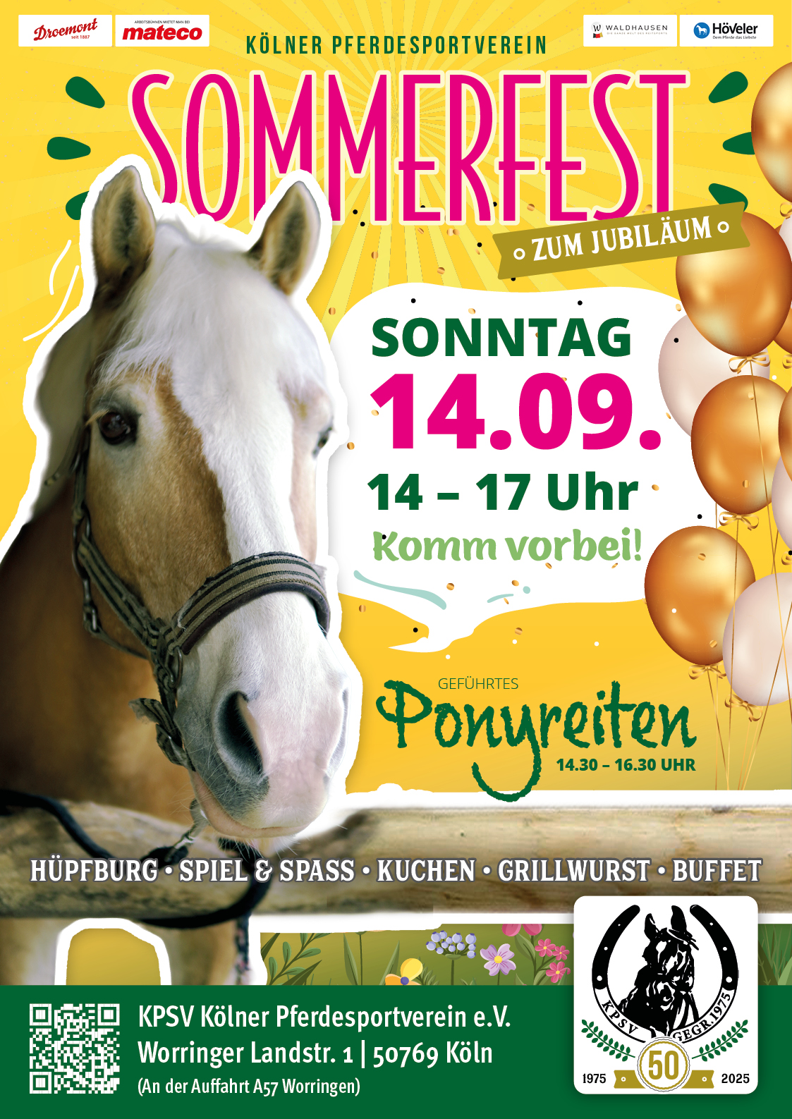 Mehr über den Artikel erfahren JUBILÄUMS-SOMMERFEST am 14.9.2025 | 14-17 Uhr